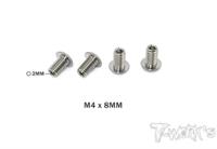 64 Titanium Down Stop Screws ( M4 x 12mm ) 4pcs.